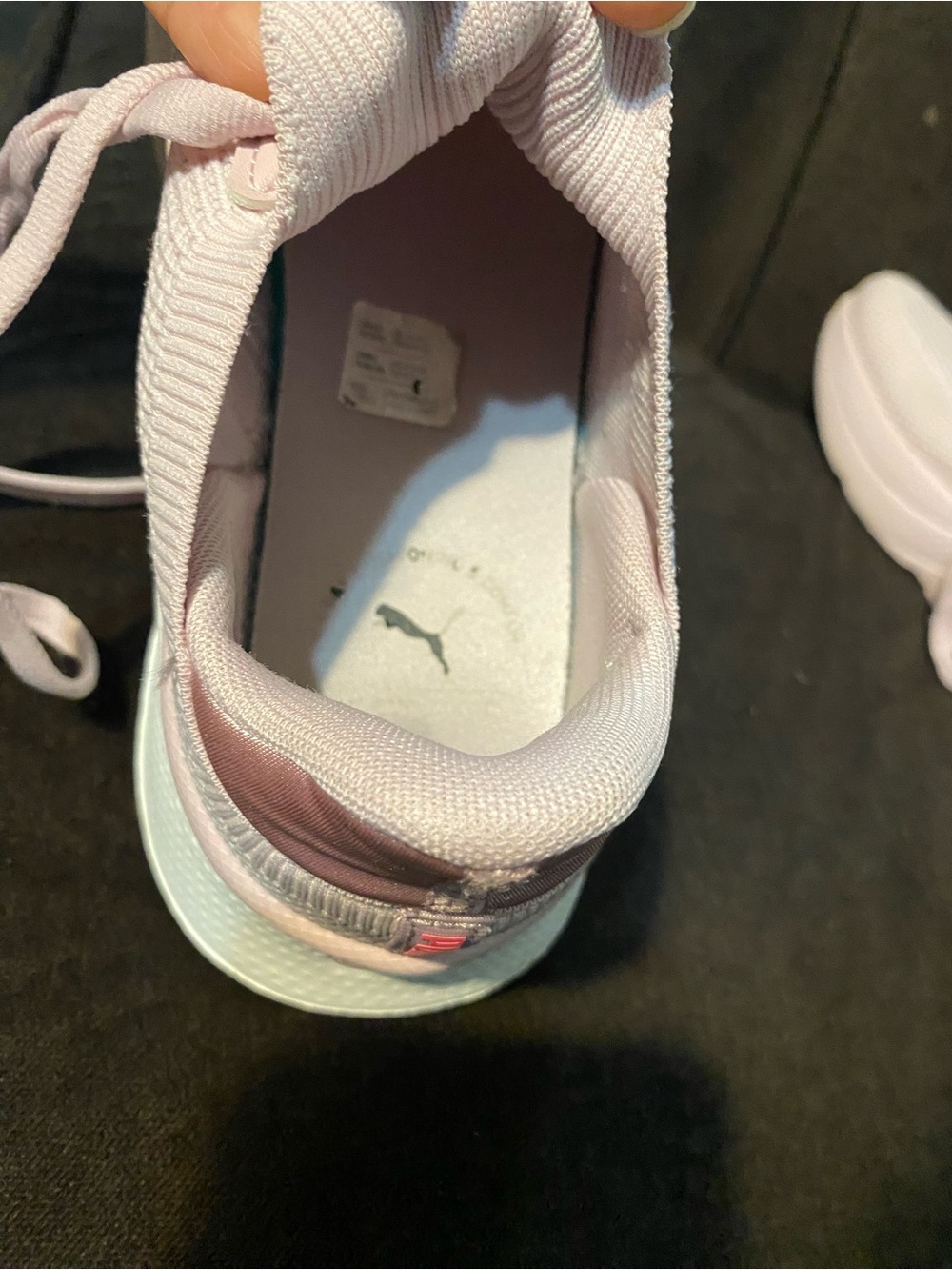 Puma Women's Light Pink Mesh Lace-Up Sneakers - Picture 4 of 16